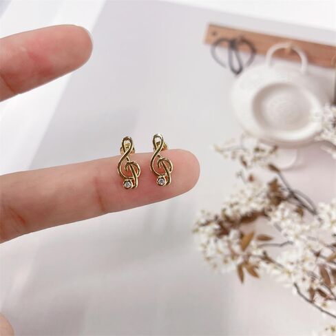 20G موسيقى ملاحظة تشيك استخدام المسمار مسطح ظهر صغير صغير أقراط للنساء للنساء غضروف من الفولاذ المقاوم للصدأ Tragus لطيف بسيطة صغيرة in Saudi Arabia