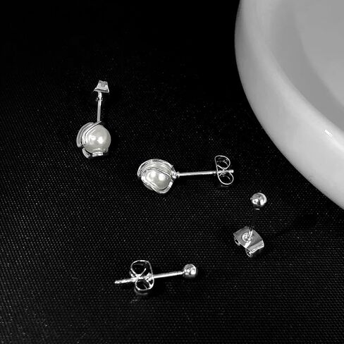 Zeffy Pearl Earrings for Women - Gold Pearl Drop Dangle Earrings Long White Pearl Statement Earrings Hypoallergenic Bride Wedding Prom Dainty Tassel Earrings Trendy Cute Pearl Jewelry Gifts Birthday in Kuwait
