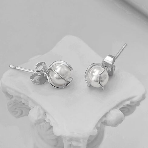 Zeffy Pearl Earrings for Women - Gold Pearl Drop Dangle Earrings Long White Pearl Statement Earrings Hypoallergenic Bride Wedding Prom Dainty Tassel Earrings Trendy Cute Pearl Jewelry Gifts Birthday in Kuwait
