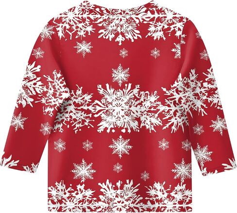 Christmas Shirts for Girls Funny Holiday 3/4 Sleeve Cute Shirts 3/4 Length Sleeve Crew Neck Tops Loose Holiday Blouses in Kuwait