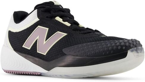 New Balance Women's FuelCell 996 V6 Tennis Shoe, Black/White/Ambient Light, 8.5 in Saudi Arabia