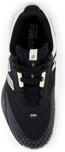 New Balance Women's FuelCell 996 V6 Tennis Shoe, Black/White/Ambient Light, 8.5 in Saudi Arabia