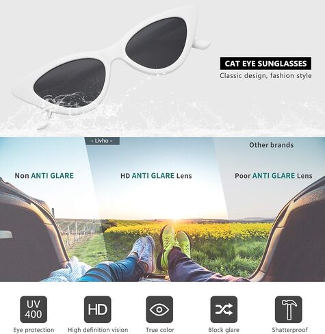 livho Polarized Sunglasses Trendy for Women Men Retro Style Sun Glasses for Woman Men 2025 UV Protection Shades in Kuwait
