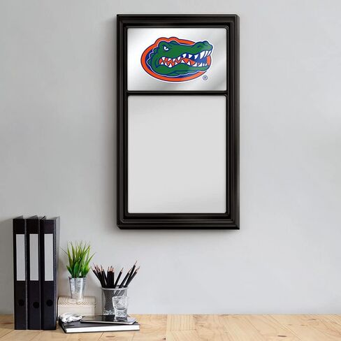 The Fan-Brand Florida Gators - لوحة ملاحظات قابلة للمسح الجاف ذات مرآة - ديكور لافتة الفريق الرياضي: المنزل، النوم، المرآب، المكتب، كهف المعجبين in Kuwait