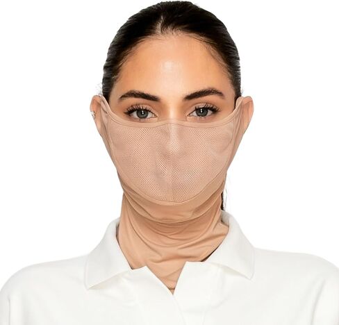 UV Protection Cooling Golf Face Mask Lightweight Breathable Sun Protection Men Women Outdoor Sports Driving Hiking Cycling Fishing Beach Summer Gardening White in Saudi Arabia