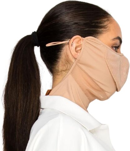 UV Protection Cooling Golf Face Mask Lightweight Breathable Sun Protection Men Women Outdoor Sports Driving Hiking Cycling Fishing Beach Summer Gardening White in Saudi Arabia