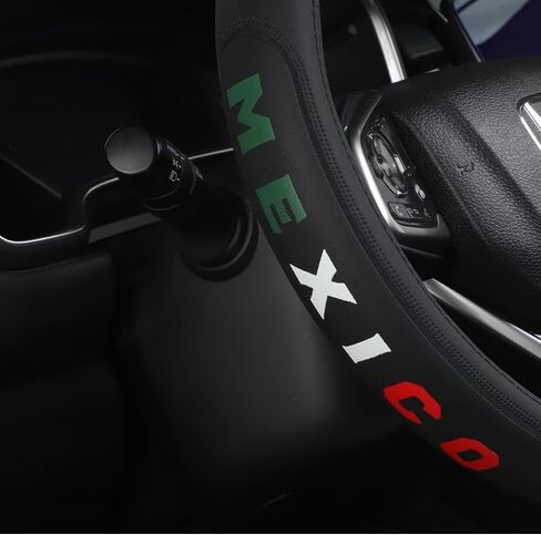 Premium Leather Steering Wheel Cover Compatible with Mountain Range Mountain Mountains Climbing Hiking Explore Adventure,Non-Slip, Breathable 15-16.5 inch in Kuwait