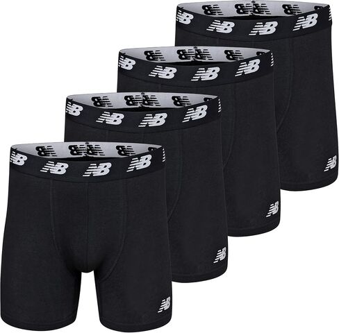 New New New Men Men's No-Fly Cotton Performance Boxer Boxer ، 5 inste inseam (3 Pack) ، Prism Purple/Lead/Black ، 5x-Large in Kuwait