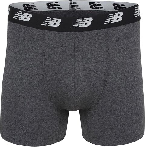 New New New Men Men's No-Fly Cotton Performance Boxer Boxer ، 5 inste inseam (3 Pack) ، Prism Purple/Lead/Black ، 5x-Large in Kuwait