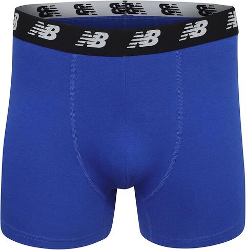 New New New Men Men's No-Fly Cotton Performance Boxer Boxer ، 5 inste inseam (3 Pack) ، Prism Purple/Lead/Black ، 5x-Large in Kuwait