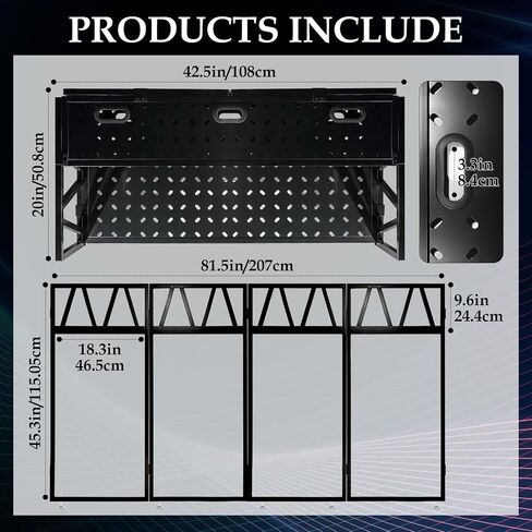 Portable DJ Booth Facade Stand, Foldable DJ Table 40" x 20" x 45" Tabletop, DJ Facade Station for DJ Controller, Mixer & LaptopEvents&Parties – Includes Carry Bag&Two Metal Corner Tables. in Kuwait