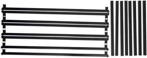 Rockville RFAAC 112x48 DJ Event Facade 7lb كشك إطار من الألومنيوم، دوران لوحة 360 درجة، سكريمات مقاومة للحريق، تصميم قابل للطي، لمنسقي الأغاني المتنقلين ومخططي الأحداث in Kuwait