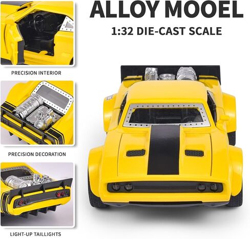 Toy Cars 1/32 Scale Gulf Oil Ford GT Diecast Cars - Light, Sound & Pull Back Function - Zinc Alloy Car Model Gift for Boys & Boyfriends in Saudi Arabia