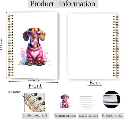 GDJIEGBC Trendy Sunglasses Raccoon Noteboor ، Funny Retro Raccoon Journal Noteboors ، Retro Office Supplies ، أنت إما فلة ذكية أو دفاتر حلزونية ضرطة 5.5x8.3 بوصة in Kuwait