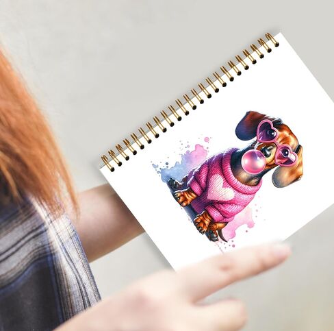 GDJIEGBC Trendy Sunglasses Raccoon Noteboor ، Funny Retro Raccoon Journal Noteboors ، Retro Office Supplies ، أنت إما فلة ذكية أو دفاتر حلزونية ضرطة 5.5x8.3 بوصة in Kuwait