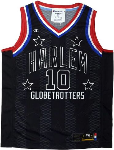قميص Harlem Globetrotters Torch #10 باللون الأسود من Champion in Kuwait
