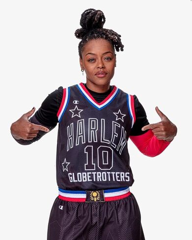 قميص Harlem Globetrotters Torch #10 باللون الأسود من Champion in Kuwait