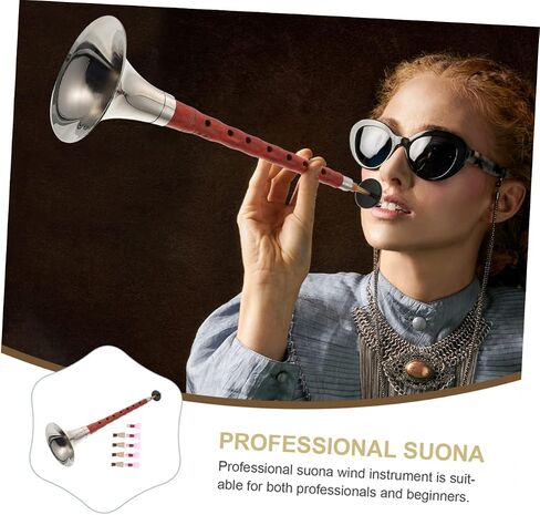 Chinese Suona for Beginners C/A Key Traditional Wind Instrument Random Color Plastic Reed in Saudi Arabia