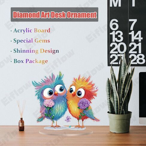 طقم زخرفة Aftop Diamond Art Ornament Eiflow للبالغين ، طقم لوحة اللوحة DIY Diy Diamonds ، اللوحة الفنية الماس الأكريليك على حامل (منزل زهرة أرجواني) in Saudi Arabia