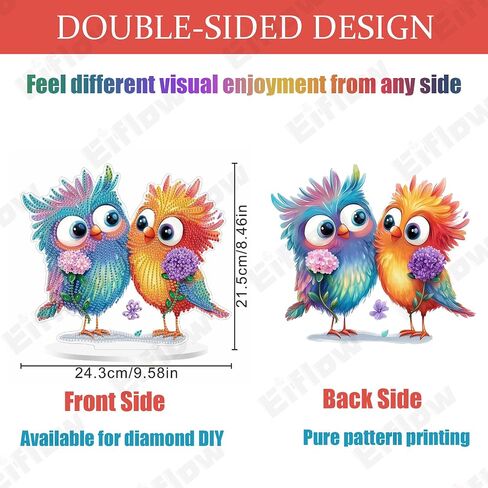 طقم زخرفة Aftop Diamond Art Ornament Eiflow للبالغين ، طقم لوحة اللوحة DIY Diy Diamonds ، اللوحة الفنية الماس الأكريليك على حامل (منزل زهرة أرجواني) in Saudi Arabia