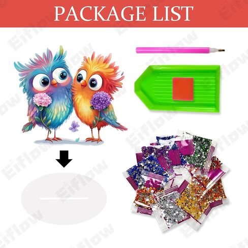 طقم زخرفة Aftop Diamond Art Ornament Eiflow للبالغين ، طقم لوحة اللوحة DIY Diy Diamonds ، اللوحة الفنية الماس الأكريليك على حامل (منزل زهرة أرجواني) in Saudi Arabia