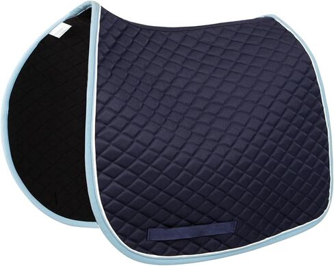 TuffRider Basic All Purpose Saddle Pad with Trim & Piping – Cotton Base, Flannel Lined, Diamond Quilted for Comfort in Kuwait