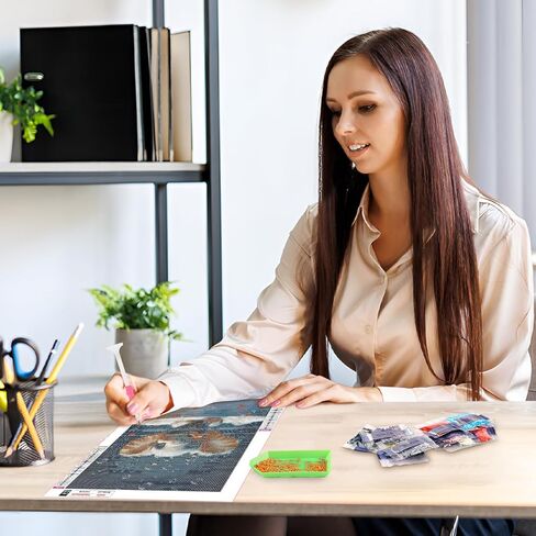 MAXBYE Horse Diamonds Painting Kits for Adults, 5D DIY Diamond Art Kits for Beginners, Round Animal 5D Gem Art Kit for Adult DIY Crafts Kit Gift Home Wall Decor Gifts 12x16in in Saudi Arabia