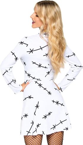 Leg Avenue womens Long Sleeve Jersey Stitch Dress in Saudi Arabia