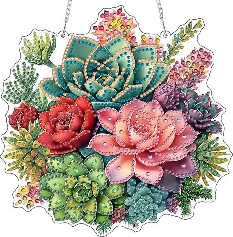 MXJSUA خاص على شكل معلق الماس أطقم فنون للبالغين ، Mandala Flower 3D Crystal Rhinestone Acrylic GEM Art At in Saudi Arabia