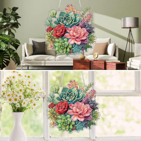 MXJSUA خاص على شكل معلق الماس أطقم فنون للبالغين ، Mandala Flower 3D Crystal Rhinestone Acrylic GEM Art At in Saudi Arabia