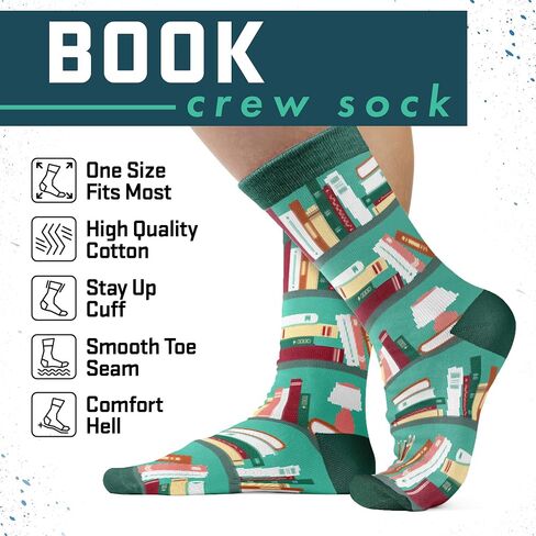 Book Lovers Gifts - Perfect Gifts for Book Lovers, Reading Socks For Readers and Bookworms, Ideal Presents for Readers, Funny Women Socks - Soft and Warm Material in Saudi Arabia