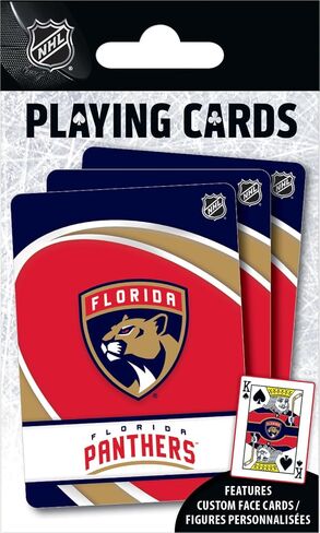 بطاقات لعب ماستربيس للأطفال - مجموعة بطاقات NHL Florida Panthers 54 مرخصة رسميًا in Saudi Arabia