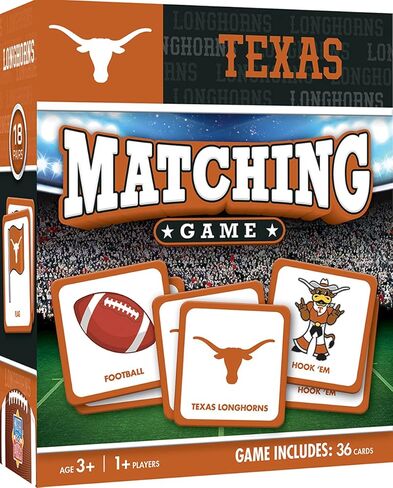MasterPieces Sports Games - Texas Longhorns NCAA Matching Game - Game for Kids and Family - Laugh and Learn in Saudi Arabia