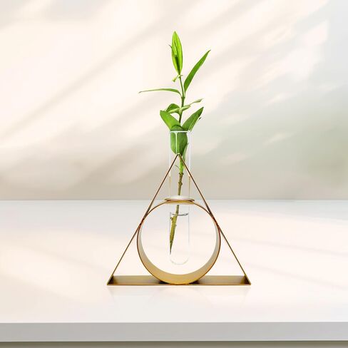 Unique Metal Wizard Propagation Tube Vase Planter with Tube, Cute Home Decor, Small Flower Pot for Desk Shelf, Home Decor, Magic School Gifts and Collectibles for Home Friends in Kuwait