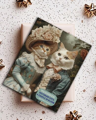 Puzzles for Adults 1000 Pieces, Victorian Cats: The Elegant Pair Portret, Hard Challenging Jigsaw Puzzle for Puzzle Lovers, Bonus Poster Included. in Saudi Arabia