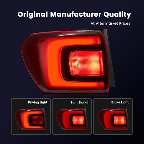Tail Lights Assembly Compatible With Acadia 2017-2019 Right Passenger Side Outer Rear Tail Light Assembly GM2805126 84709442(17-19 Right Passenger Side) in Kuwait
