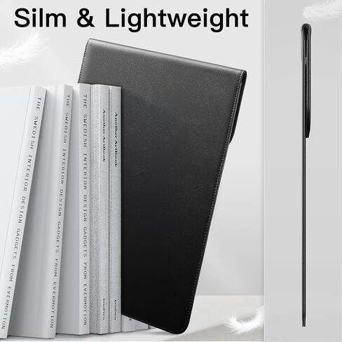 كمبيوتر محمول نحيف Jetech لـ MacBook Pro 14 بوصة (M4/M3/M2/M1 ، 2021-2024) ، حالة جلدية بو مع الإغلاق المغناطيسي (بني) in Kuwait