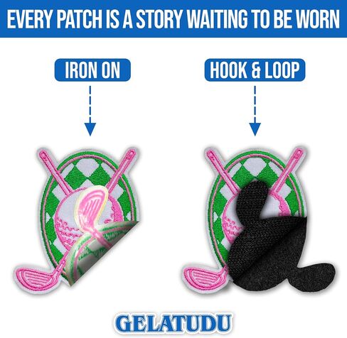 Play Golf Patch 3 Inches Golf Ball, Golf Course, Sports, Fitness Gifts for Dad Iron On/Sew On Embroidery Fabric Applique Patches for Trucker Hat Clothes Backpack DIY Golf Accessories Friend Dad Gift in Saudi Arabia