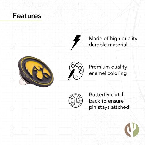 Desert Cactus University of Iowa Hawkeyes Lapel Pins Logo Enamel Made of Metal (Pin E) in Kuwait