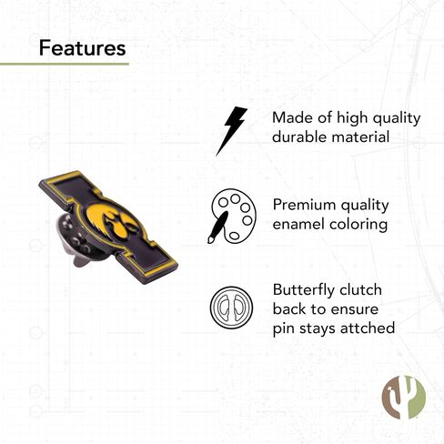 Desert Cactus University of Iowa Hawkeyes Lapel Pins Logo Enamel Made of Metal (Pin E) in Kuwait