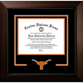 Campus Images University of Texas, Austin Longhorns 14w x 11h Legacy Black Cherry Spirit Logo Diploma Frame in Kuwait