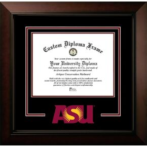 Campus Images Arizona State University 11w x 8.5h Legacy Black Cherry Spirit Logo Diploma Frame Sun Devils in Kuwait