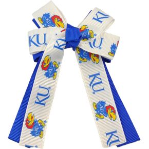 University of Kansas KU Jayhawk Girls Team Cheer Hair-Bows in Saudi Arabia