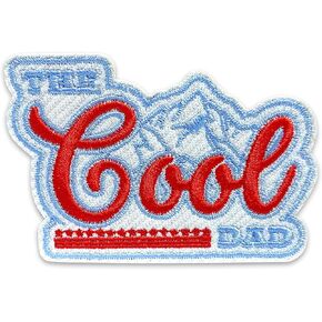 The Cool Dad Patch 3 Inges Day Dod's Dad Dad Mountain Mountain Funny Dad Gifts Iron On/Sew On Asservery Fabric Patches for Trucker Hats Cloths Backpack DIY Accessories Friends Mom Gifts in Kuwait