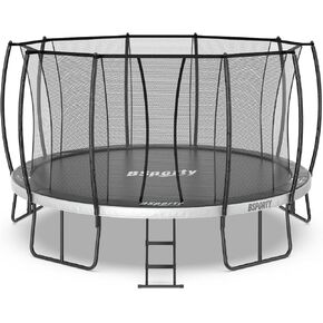 Trampoline Outdoor 10FT 14FT 16FT with Enclosure and Ladder, ASTM Approved W-Double Reinforced Frame, Recreational Trampoline for Kids and Adults in Saudi Arabia