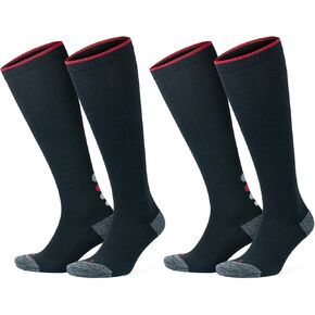 GoWith زوجان من الجوارب الرياضية الضاغطة للرجال والنساء، مبطنة للدورة الدموية 20-30 مم زئبق، جوارب رياضية للركبة عالية in Kuwait