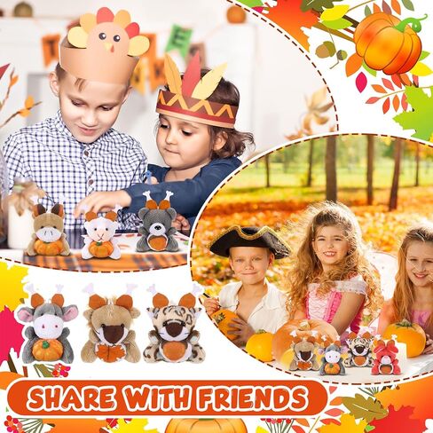 36 Pcs Birthday Mini Plush Toys Small Stuffed Animals with Hat for Student Classroom Reward Gifts, Return Gifts for Birthday Party Goodies Bag Fillers Party Decor in Saudi Arabia