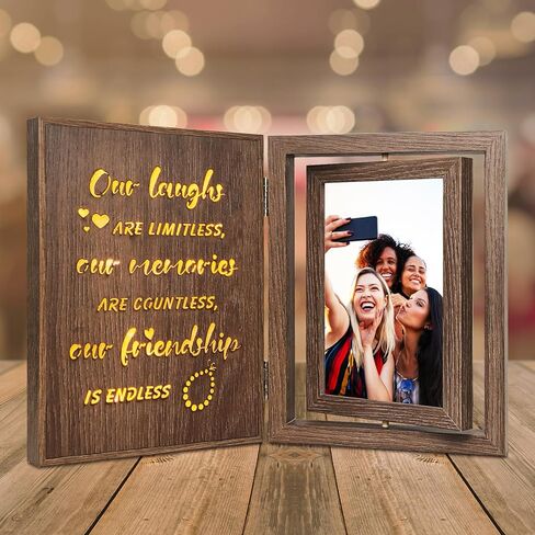هدايا إطار صورة زفاف تضيء للأزواج 2025 - إطار صورة متوهج يتوهج MR و MRS هدايا دش الزفاف للعروس الزوجين المتزوجين حديثًا - ديكور عتيقة يحملان 2 4x6 صور in Kuwait