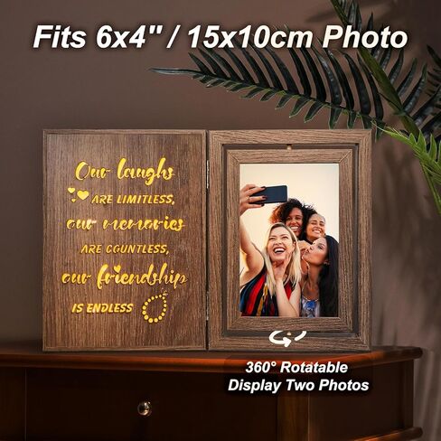 هدايا إطار صورة زفاف تضيء للأزواج 2025 - إطار صورة متوهج يتوهج MR و MRS هدايا دش الزفاف للعروس الزوجين المتزوجين حديثًا - ديكور عتيقة يحملان 2 4x6 صور in Kuwait