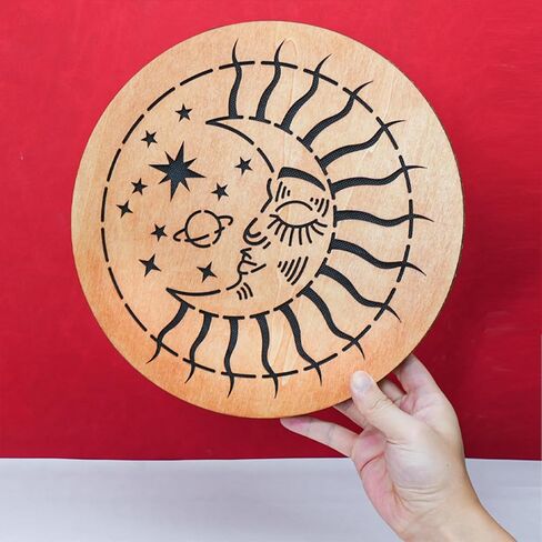 طبلة المحيط 8 بوصة، أداة إيقاعية، طبلة يدوية مقلدة للصوت، علاج صوتي، تأمل اليوجا، تخفيف التوتر، مناسبة لمرافقة الأداء (8 بوصة) in Kuwait